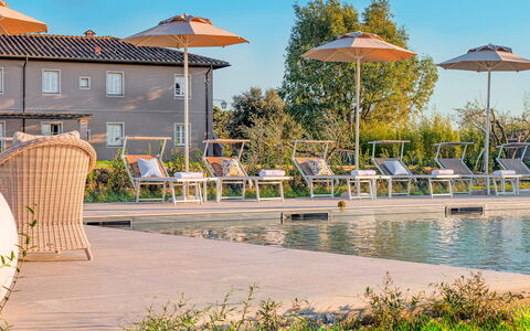 Villa Iole 14: Outdoor Furniture, Swimming Pool, Estate, Resort, Chair, Umbrella, Sunlounger, Landscaping, Garden, Villa