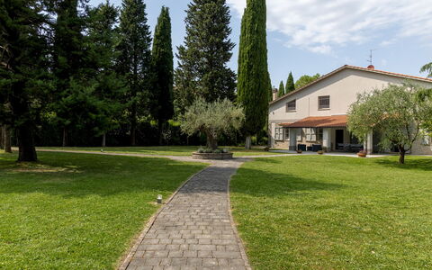 La Casetta 12: Tree, Home, Shrub, Lawn, Garden, Estate, Cottage, Shade, Landscaping, Yard