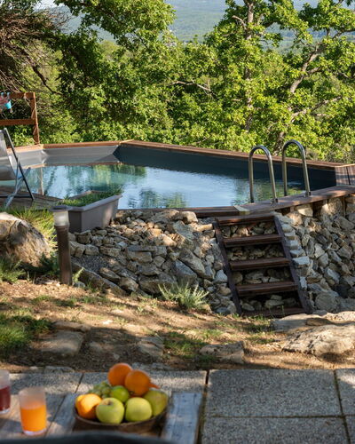 Cottage Dolcevista 4+2: Swimming Pool, Furniture, Outdoor Furniture, Leisure, Chair, Garden, Water Feature, Backyard, Shade, Sunlounger