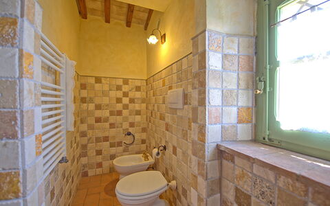 Castelmuzio: Bathroom, Property, Room, Tile, Floor, Wall, Building, Interior Design, Architecture, Real Estate