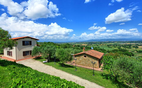 Villa Ulivi: Cloud, Sky, Plant, Building, Window, Green, Natural Landscape, House, Tree, Vegetation