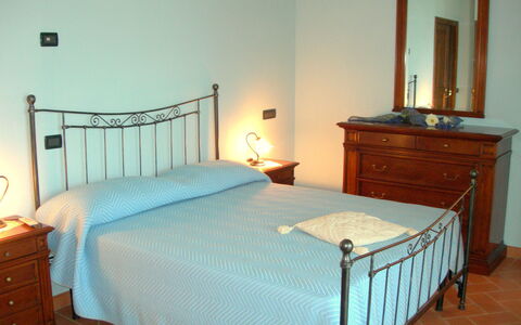 Villa Saida: Bedroom, Bed, Furniture, Room, Bed Sheet, Property, Bed Frame, Floor, Mattress, Bedding