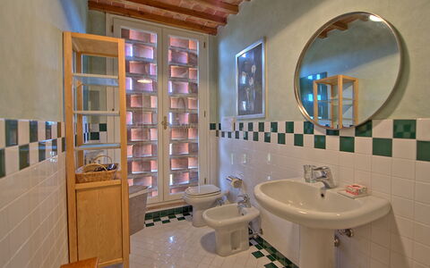 Villa Fontine: Room, Bathroom, Property, Interior Design, Building, Architecture, Furniture, House, Tile, Real Estate