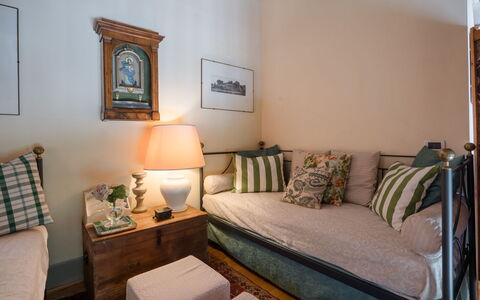 Villa Fontine: Room, Furniture, Property, Bedroom, Interior Design, Bed, Building, House, Real Estate, Living Room