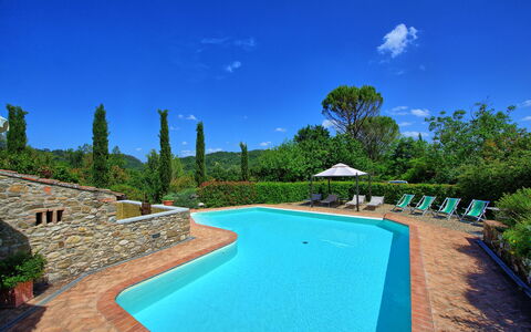 Casa Scopeti: Swimming Pool, Property, Natural Landscape, Real Estate, Estate, Resort, Vacation, House, Water, Home