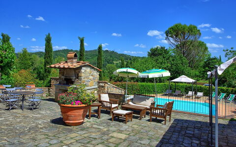 Casa Scopeti: Property, Real Estate, Patio, House, Tree, Home, Backyard, Yard, Building, Garden