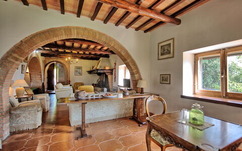 Casale Giulio: Room, Property, Building, Interior Design, Furniture, Ceiling, House, Living Room, Arch, Floor