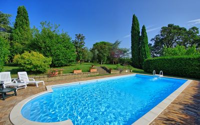 Casale Giulio: Swimming Pool, Property, Real Estate, Leisure, Estate, Water, House, Grass, Vacation, Backyard