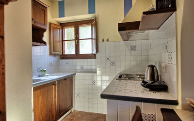 Fornacino 4: Tap, Sink, Cabinetry, Countertop, Kitchen Sink, Plumbing Fixture, Building, Kitchen, Wood, Interior Design