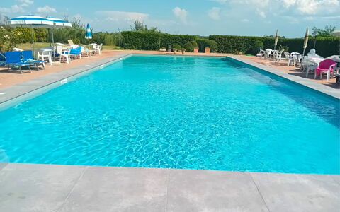 Fattoria le Chianacce: Water, Property, Cloud, Swimming Pool, Sky, Blue, Azure, Plant, Rectangle, Tree