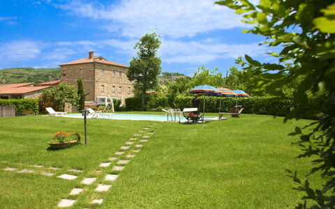 Pozzonovo: Swimming Pool, Garden, Lawn, Outdoor Furniture, Yard, Backyard, Food, Park, Outdoor Table, Villa