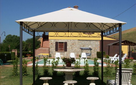 Villa Alabastro: Plant, Sky, Property, Building, Shade, Botany, Flower, Outdoor Furniture, Lighting, Chair