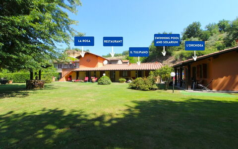 Le Balze: House, Roof, Residential Area, Home, Cottage, Land Lot, Estate, Rural Area, Lawn, Garden