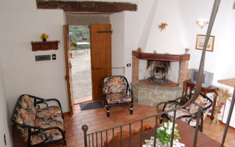 La Greppia: Room, Hearth, Property, Fireplace, Furniture, Living Room, House, Masonry Oven, Wood-Burning Stove, Building