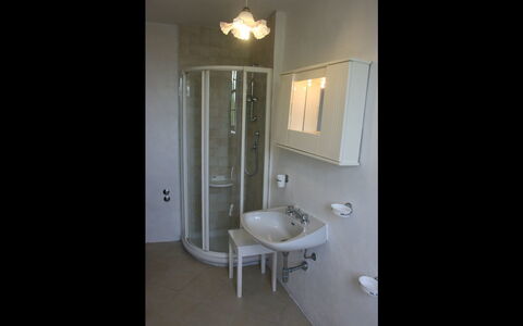 Agriturismo Bevignano: Bathroom, Property, Room, Plumbing Fixture, Bathroom Sink, Lighting, House, Floor, Wall, Interior Design