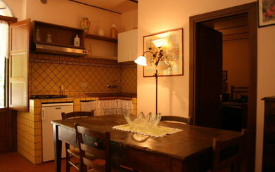 La Margherita: Room, Property, Building, Furniture, Interior Design, House, Kitchen, Table, Architecture, Real Estate