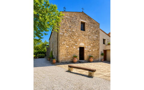 Pieve di Sant Ippolito: Garden, Cottage, Farmhouse, Shade, Landscaping, Estate, Yard, Backyard, Stone Wall, Hacienda