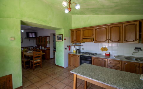 Casale Aiola: Kitchen, Interior Design, Furniture, Flooring, Countertop, Ceiling, Kitchen Appliance, Floor, Cabinetry, Room