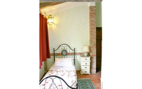 La Rogaia: Bedroom, Bed, Wall, Bedding, Bed Sheet, Interior Design, Furniture, Lighting, Bed Frame, Linens