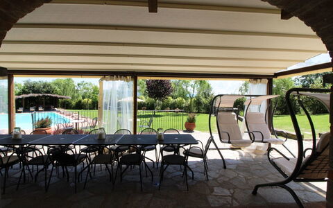 La Quiete: Shade, Chair, Lighting, Leisure, Tints And Shades, Tree, Outdoor Furniture, Event, Plant, Landscaping