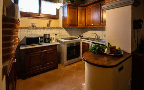 Villa degli Olivi: Countertop, Room, Cabinetry, Property, Kitchen, Furniture, Building, Floor, Interior Design, House