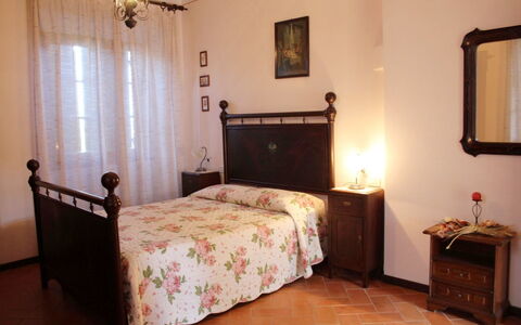 Villa Verniana: Bed, Bedroom, Furniture, Room, Bed Sheet, Property, Bed Frame, Bedding, Floor, Interior Design