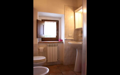 Borgo Antico: Room, Bathroom, Property, Interior Design, Building, Lighting, Furniture, Floor, House, Bathroom Cabinet