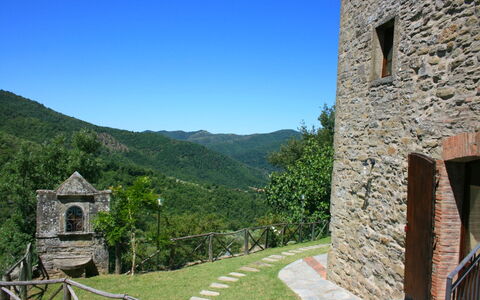 Borgo Antico: Sky, Plant, Property, Building, Azure, Mountain, Tree, Cottage, Landscape, Rural Area