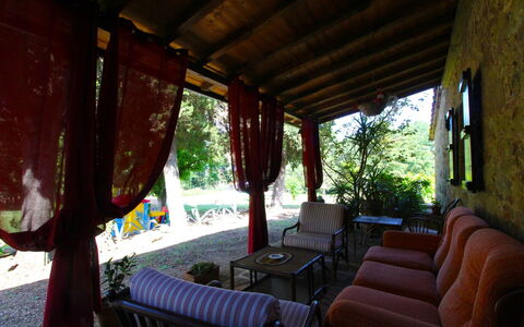 Villa Cecilia: Furniture, Plant, Interior Design, Tree, Shade, Real Estate, Leisure, Wood, Cottage, Building