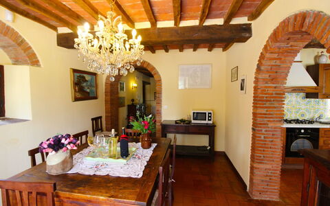 Villa Cecilia: Room, Property, Building, Interior Design, Furniture, Ceiling, House, Real Estate, Dining Room, Beam