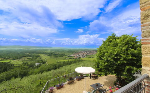 Agriturismo Arcobaleno: Horizon, Landscape, Summer, Land Lot, Cloud, Bird'S-Eye View, Meadow, Outdoor Furniture, Eco Hotel, Aerial Photography