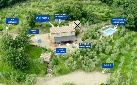 Agriturismo Ca di Vestro: House, Shrub, Rural Area, Cottage, Estate, Village, Farmhouse, Garden, Landscaping