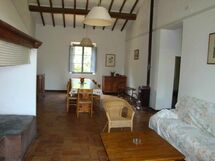 big living room with big fireplace!