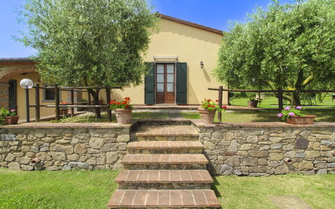 Podere Marcigliano: Garden, Cottage, Farmhouse, Shade, Landscaping, Estate, Yard, Backyard, Stone Wall, Hacienda