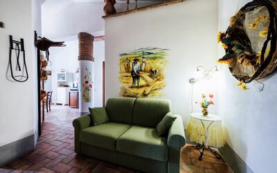 Le Crete: Room, Interior Design, Living Room, Furniture, Wall, Couch, House, Design, Building, Table