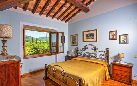 Podere Sant'angelo: Bedroom, Room, Furniture, Property, Bed, Ceiling, Bed Frame, Bed Sheet, Interior Design, Building
