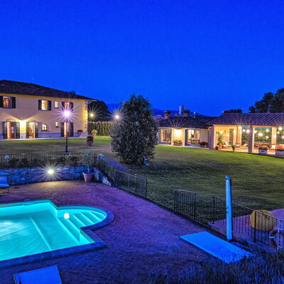 Podere Sant'angelo: Property, Lighting, Home, Estate, House, Swimming Pool, Real Estate, Building, Landscape Lighting, Mansion