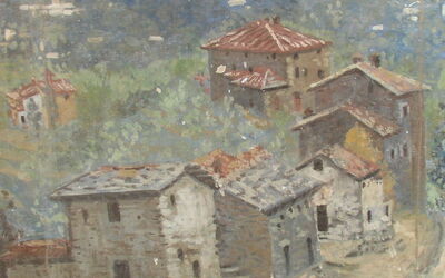 Villa Polvano - the property in the 1800 represented in an old painting