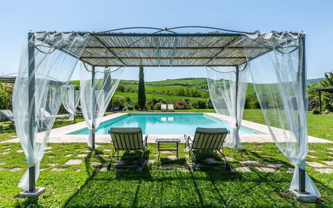 Villa Castiglione: Swimming Pool, Shade, Gazebo, Garden, Outdoor Furniture, Eco Hotel, Canopy, Outdoor Structure, Resort, Leisure