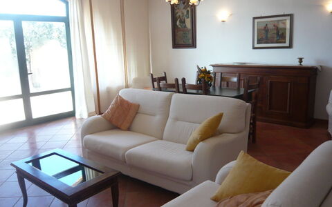 Villa Giulia Follonica: Room, Living Room, Furniture, Property, Interior Design, Floor, Building, Wall, Table, Couch