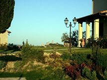 Skyline from swimming pool