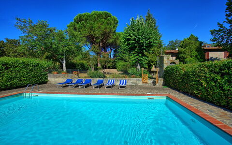 Casale Ambra: Swimming Pool, Property, Estate, Real Estate, Leisure, House, Building, Villa, Vacation, Grass