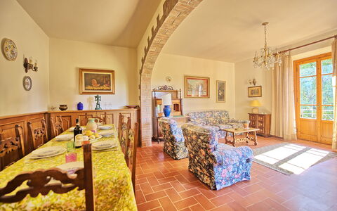 Casale Ambra: Property, Room, Building, Interior Design, Furniture, House, Real Estate, Yellow, Ceiling, Floor