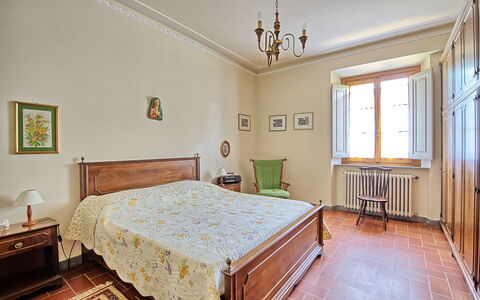 Casale Ambra: Bedroom, Room, Furniture, Property, Bed, Bed Frame, Interior Design, Bed Sheet, Ceiling, Floor