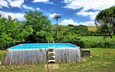 Villa Diletta: Tree, Swimming Pool, Grass, Sky, Rural Area, Real Estate, House, Leisure, Shade, Landscape