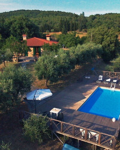 Civitella: Property, Aerial Photography, Hill Station, House, Real Estate, Estate, Rural Area, Swimming Pool, Tree, Home