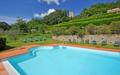 Civetta: Swimming Pool, Property, Natural Landscape, Real Estate, Leisure, Estate, Resort, Vacation, House, Grass