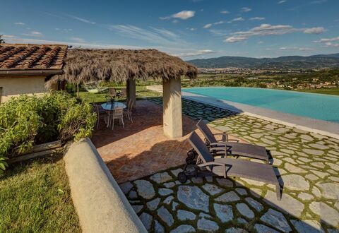 Villa Agazzi: Property, Natural Landscape, Real Estate, Sky, Estate, House, Azure, Swimming Pool, Home, Building