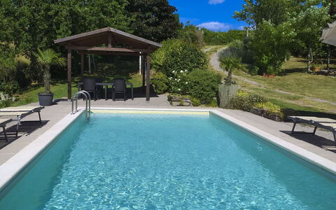Casetta i Ciliegi: Garden, Cottage, Farmhouse, Shade, Landscaping, Estate, Yard, Backyard, Stone Wall, Hacienda