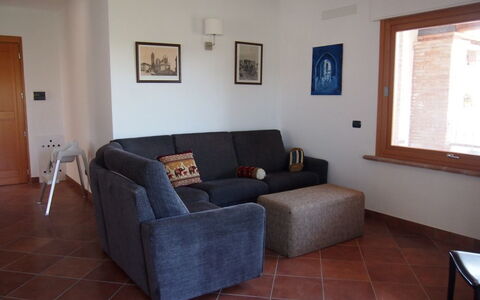 Villa Dei Cipressi: Room, Furniture, Property, Living Room, Building, Floor, House, Couch, Real Estate, Interior Design